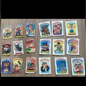 1986 Topps Garbage Pail Kids Vintage 18 Cards And Stickers
